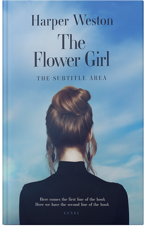 Front view of Premade Romance Book Cover - Polo Blue