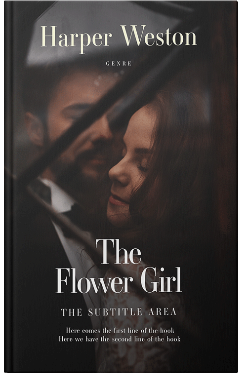 Front view of Premade Romance Book Cover - Cocoa Brown