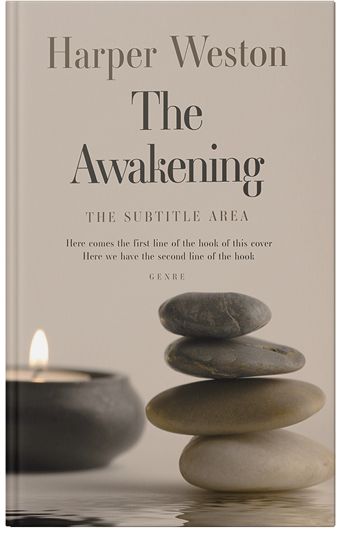 Front view of Premade Health & Mind & Body Book Cover - Bison Hide