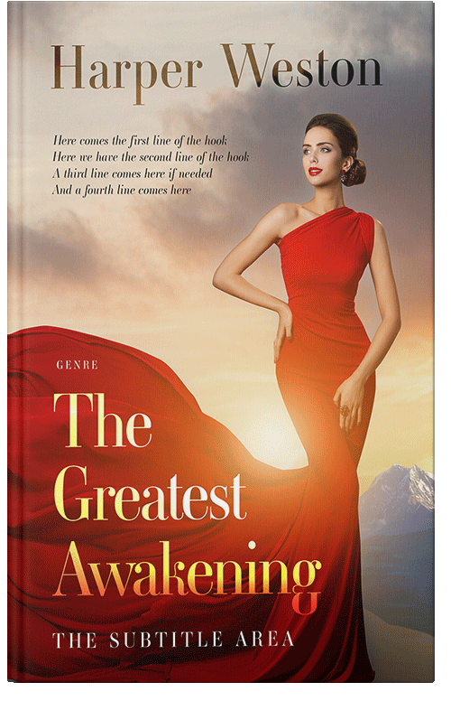 Front view of Premade Royal Romance Book Cover - Cameo