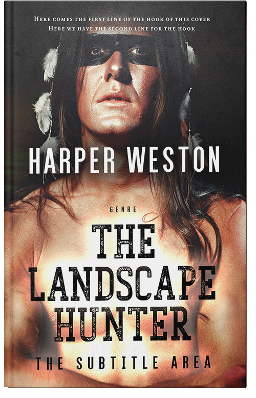 Front view of Premade Western Book Cover - Cashmere