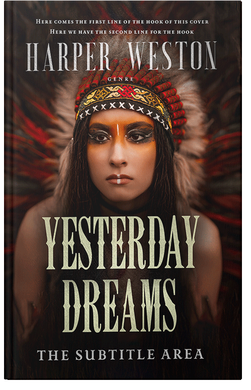 Front view of Premade Western Book Cover - Sorrell Brown