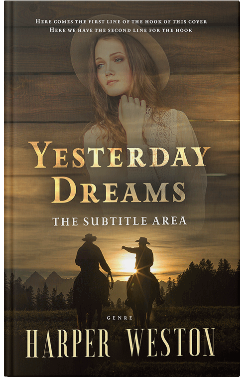 Front view of Premade Romance Book Cover - Black Marlin