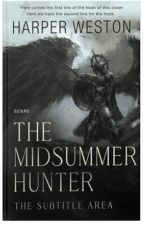 Pre Made Book Cover Powder Ash