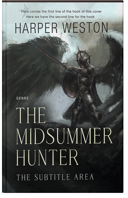 Front view of Premade Fantasy Book Cover - Powder Ash