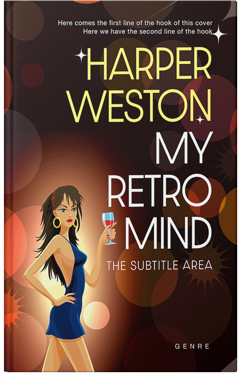 Front view of Premade Chick Lit Book Cover - Harvest Gold