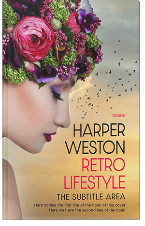Premade Book Cover Tan
