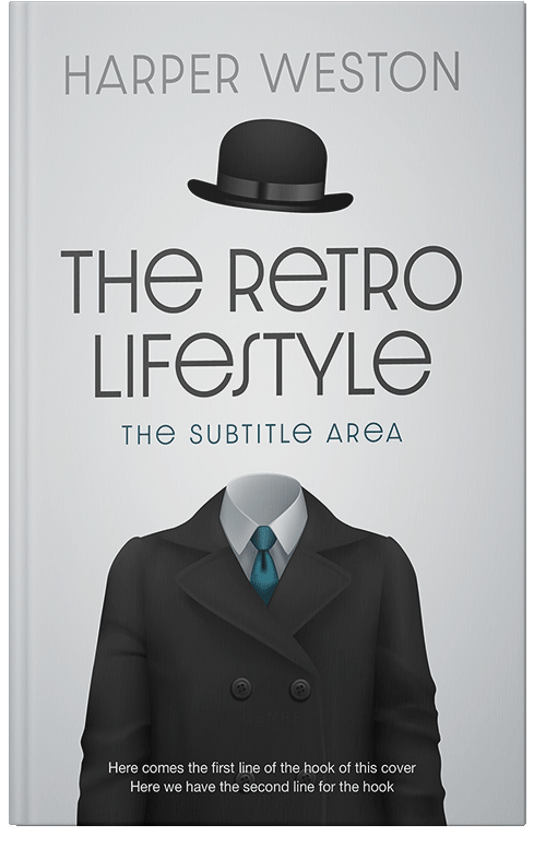 Front view of Premade Business Book Cover - Shark