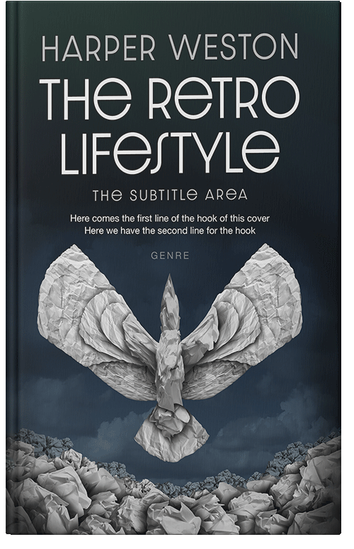 Front view of Premade Education Book Cover - Silver