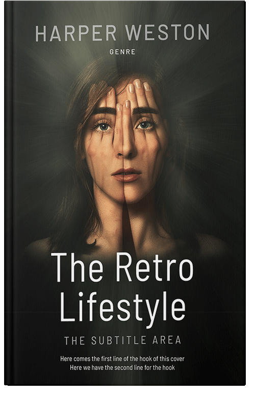 Front view of Premade Surreal Book Cover - Rangoon Green