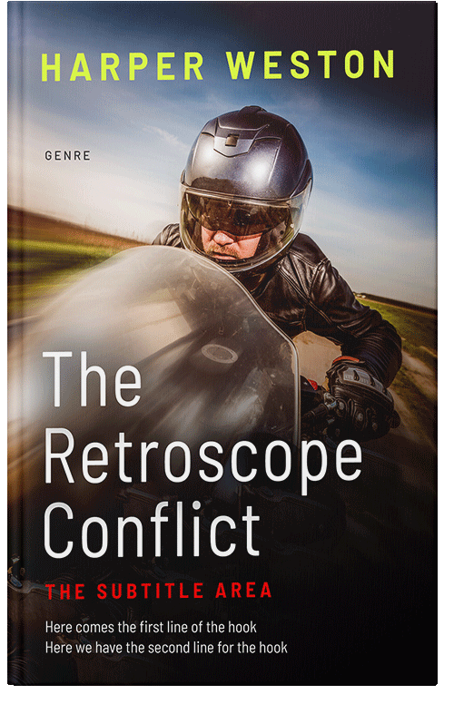 Front view of Premade Action & Adventure Book Cover - Coral Reef