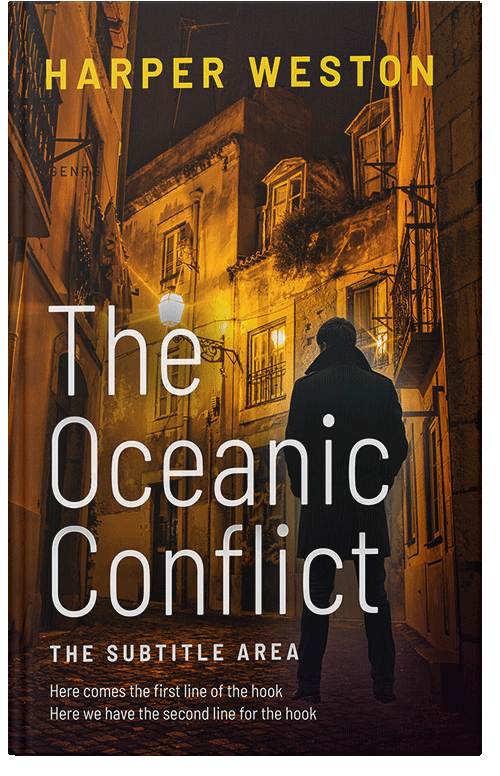 Front view of Premade Mystery & Thriller & Suspense Book Cover - Di Serria