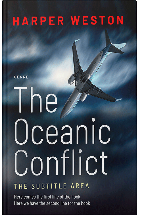 Front view of Premade Action & Adventure Book Cover - Mirage