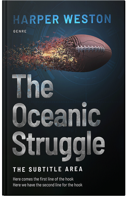 Front view of Premade Sports & Fitness Book Cover - Martini