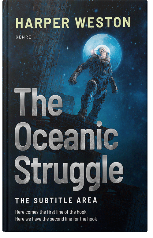 Front view of Premade Science Fiction Book Cover - Pumice