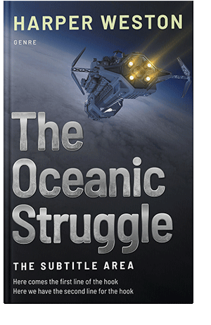 Pre Made Book Cover Ebony Clay