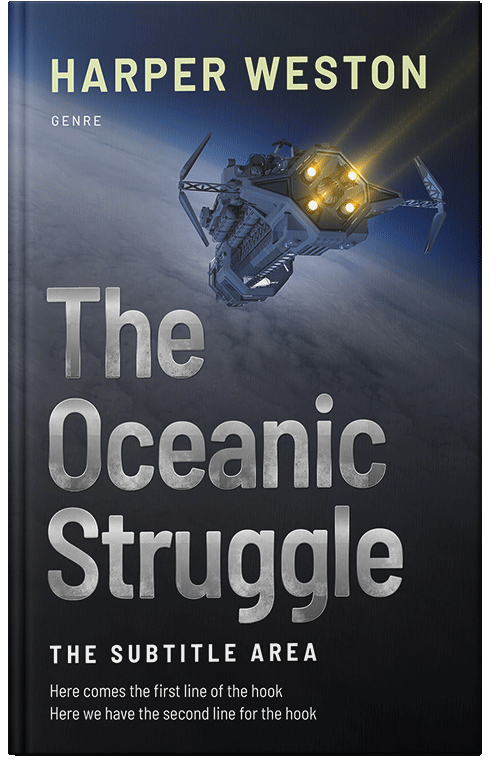 Front view of Premade Science Fiction Book Cover - Ebony Clay