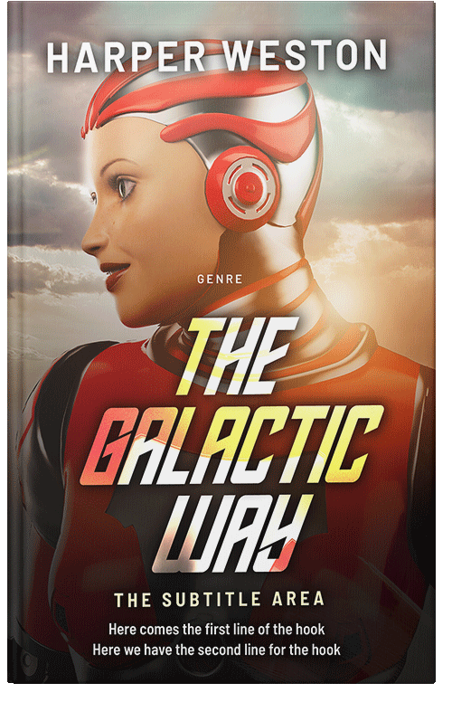 Front view of Premade Science Fiction Book Cover - Indian Khaki