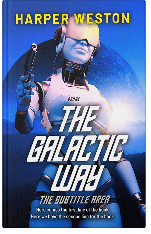 Front view of Premade Science Fiction Book Cover - Swiss Coffee