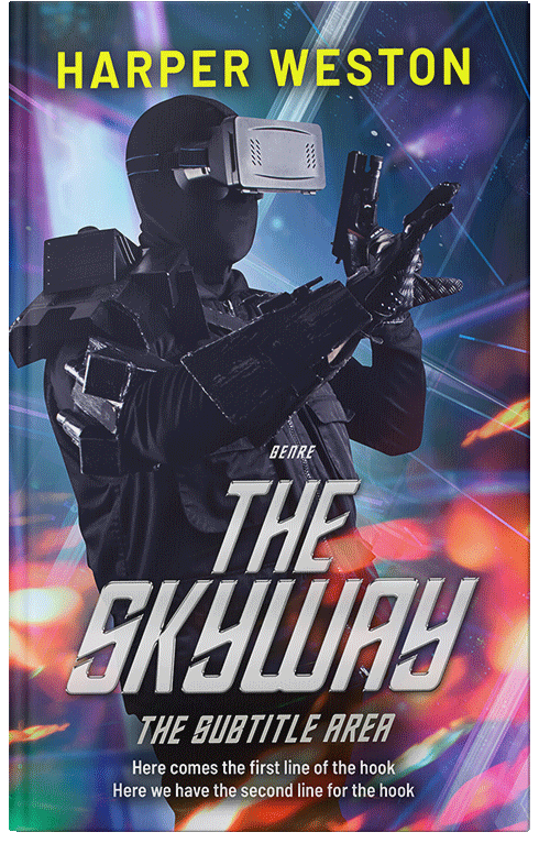 Front view of Premade Science Fiction Book Cover - Clam Shell