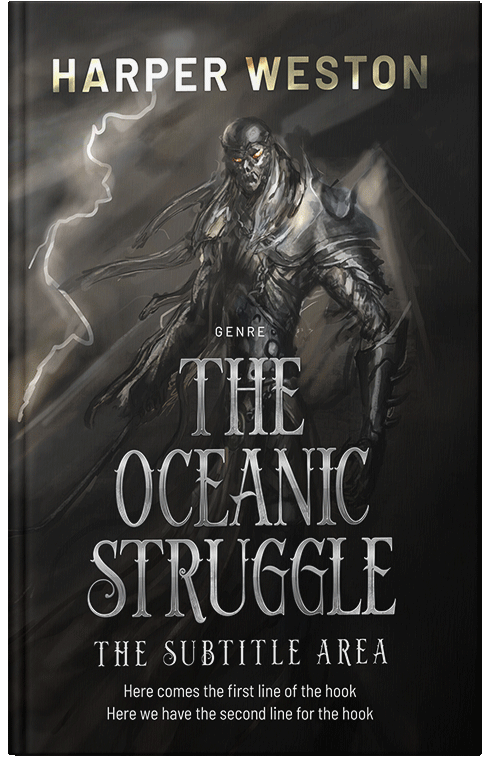 Front view of Premade Fantasy Book Cover - Zeus