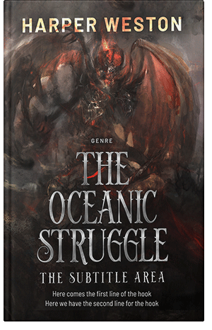 Premade Book Cover Cocoa Brown