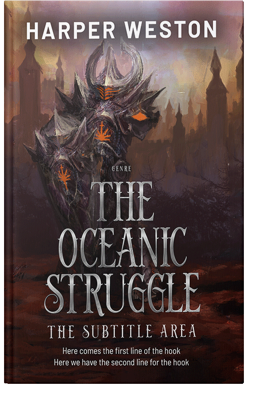 Front view of Premade Fantasy Book Cover - Jon