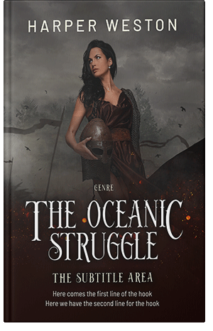 Premade Book Cover Cocoa Brown