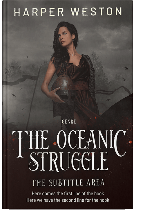 Front view of Cocoa Brown #23390 - Premade Historical Book Cover