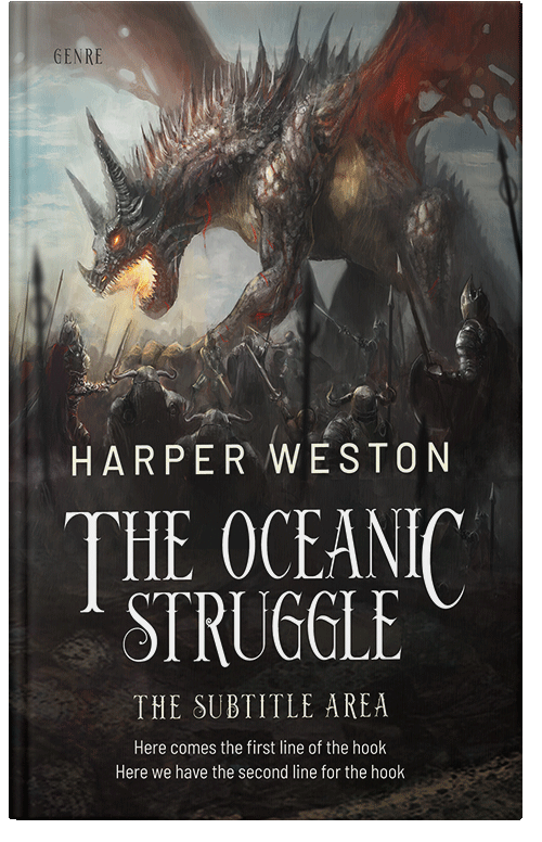 Front view of Premade Fantasy Book Cover - Zeus