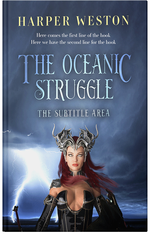 Front view of Premade Fantasy Book Cover - Fiord