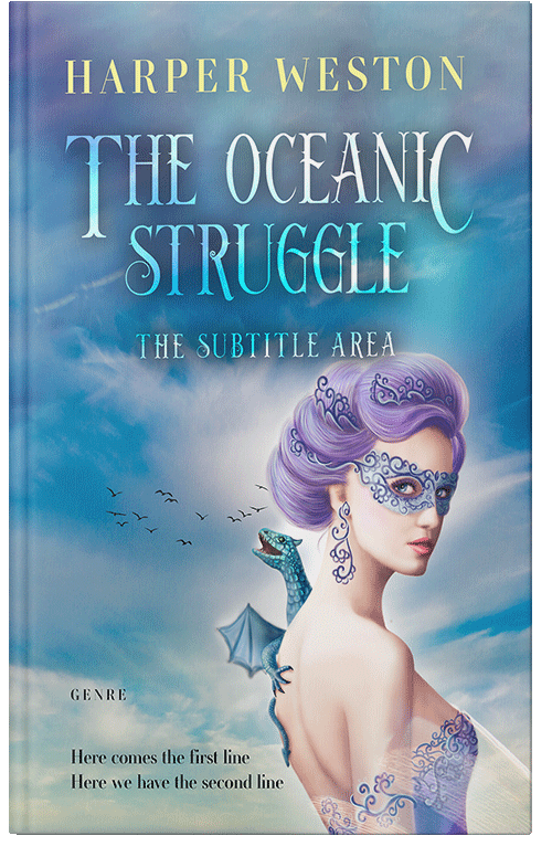 Front view of Premade Fantasy Book Cover - Ship Cove