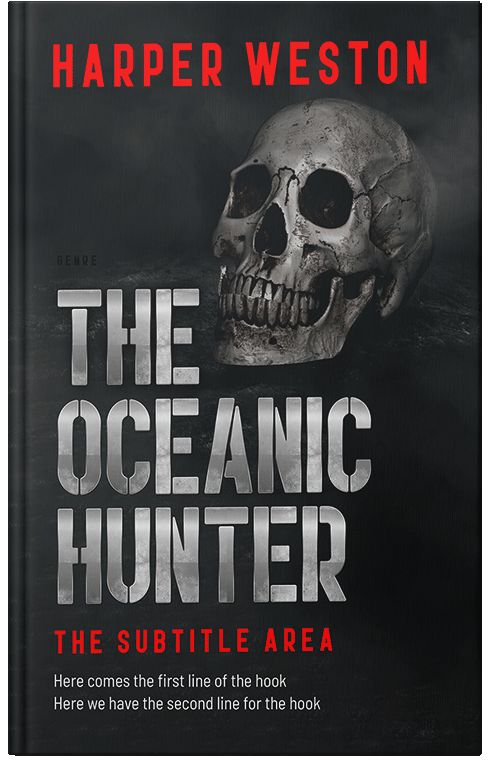 Front view of Premade Horror Book Cover - Woodsmoke