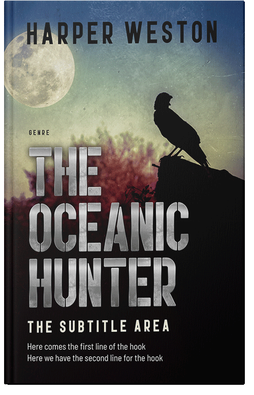 Front view of Premade Horror Book Cover - Thunder