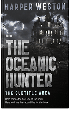 Pre Made Book Cover Silver Sand