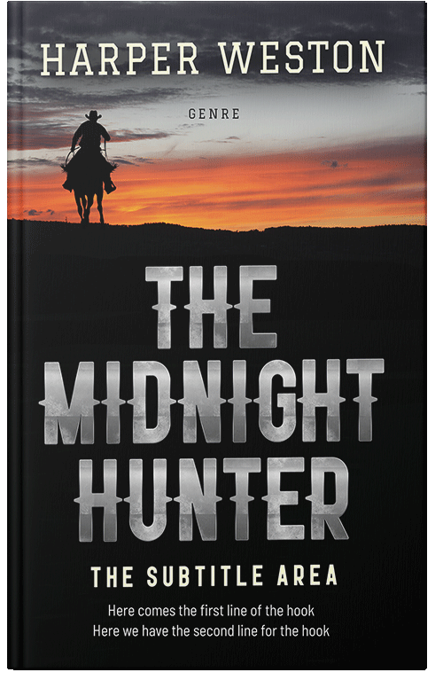 Front view of Premade Action & Adventure Book Cover - Quicksand