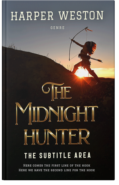 Front view of Premade Western Book Cover - Sorrell Brown