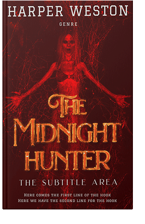 Pre Made Book Cover Rustic Red