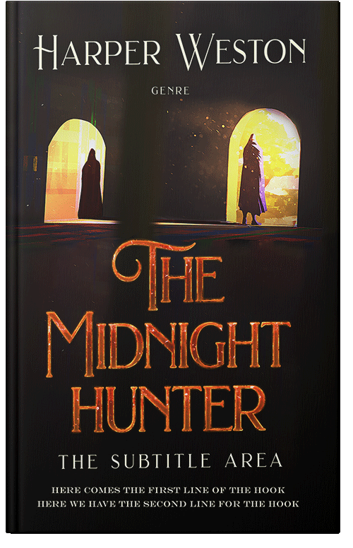 Front view of Premade Fantasy Book Cover - Night Rider