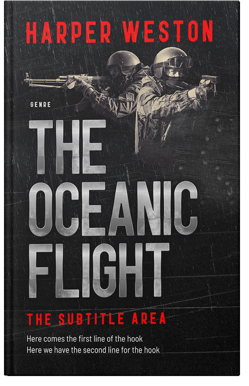 Front view of Premade Mystery & Thriller & Suspense Book Cover - Quicksand