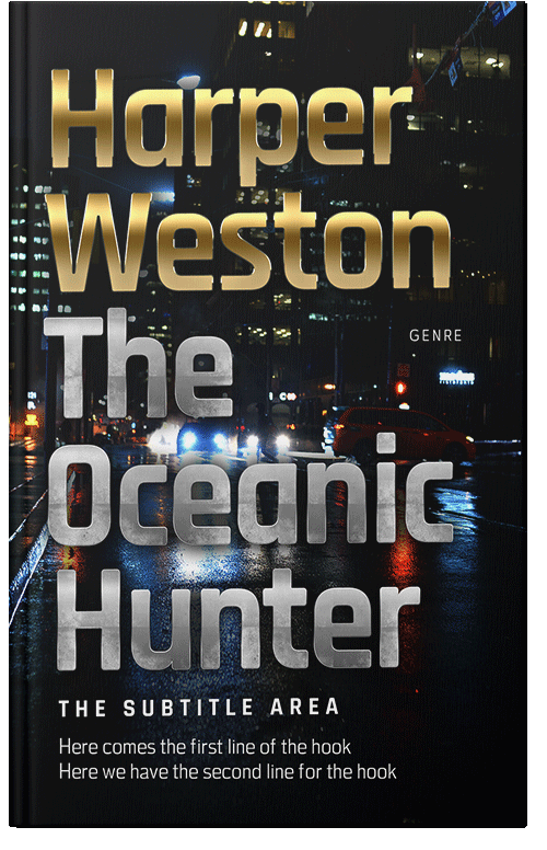 Front view of Premade Mystery & Thriller & Suspense Book Cover - Woodsmoke