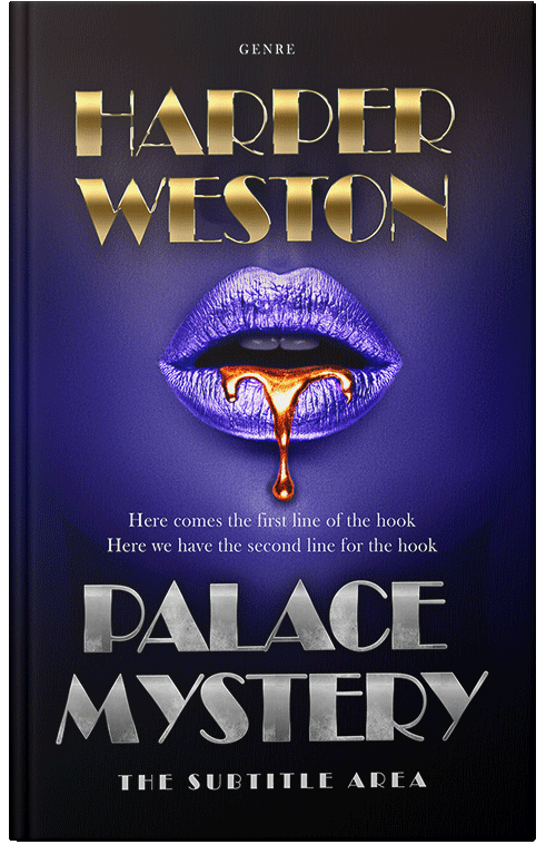 Front view of Premade Erotica Book Cover - Ebony