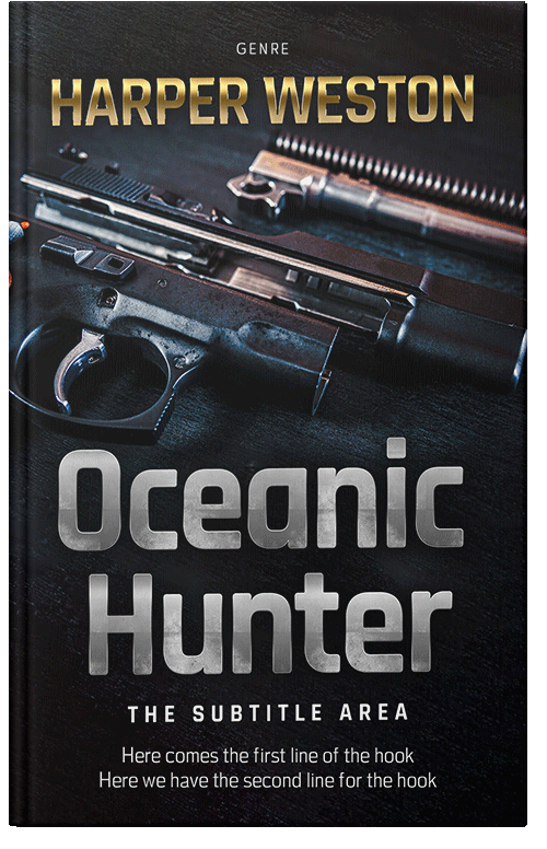 Front view of Premade Mystery & Thriller & Suspense Book Cover - Silk