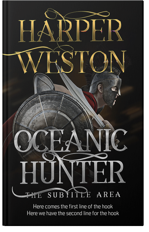 Front view of Premade Historical Book Cover - Taupe Gray