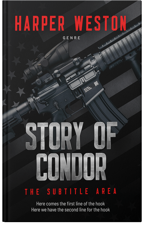 Front view of Premade Mystery & Thriller & Suspense Book Cover - Woodsmoke