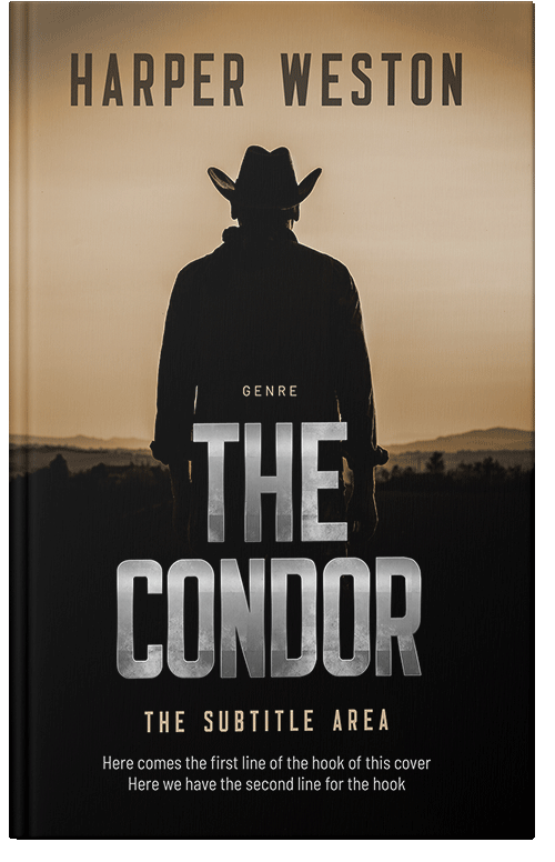 Front view of Premade Action & Adventure Book Cover - Indian Khaki