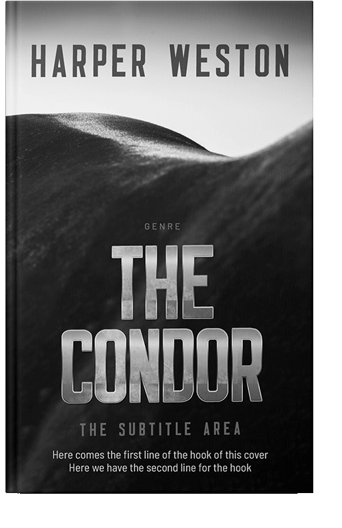 Front view of Cod Gray #23482 - Premade Western Book Cover