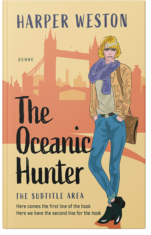 Front view of Premade Chick Lit Book Cover - Manhattan