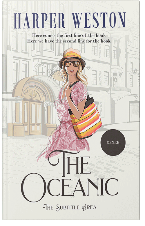 Front view of Premade Travel Book Cover - Spring Wood