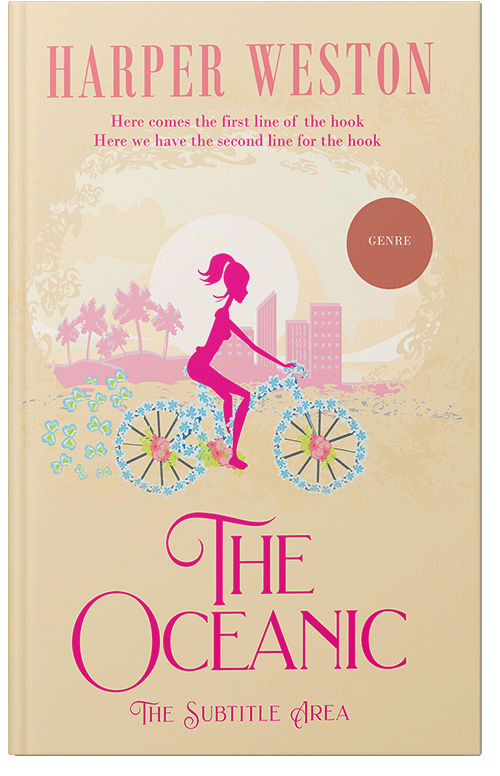 Front view of Premade Chick Lit Book Cover - Albescent White